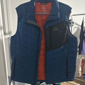 L.L. Bean Blue Quilted Vest